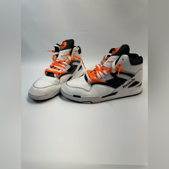 Reebok Pump Omni Zone 2 OG White Orange Black Mens Size 11 - Picture 1 of 7